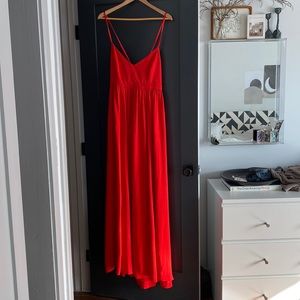 J Crew Red Maxi Dress